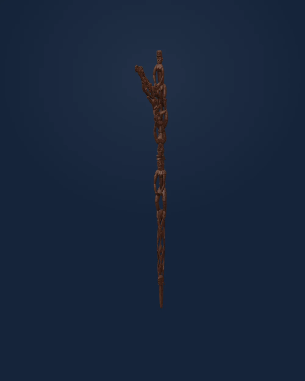 Bisj Ancestor Pole, Asmat artist(s), Wood — Modern