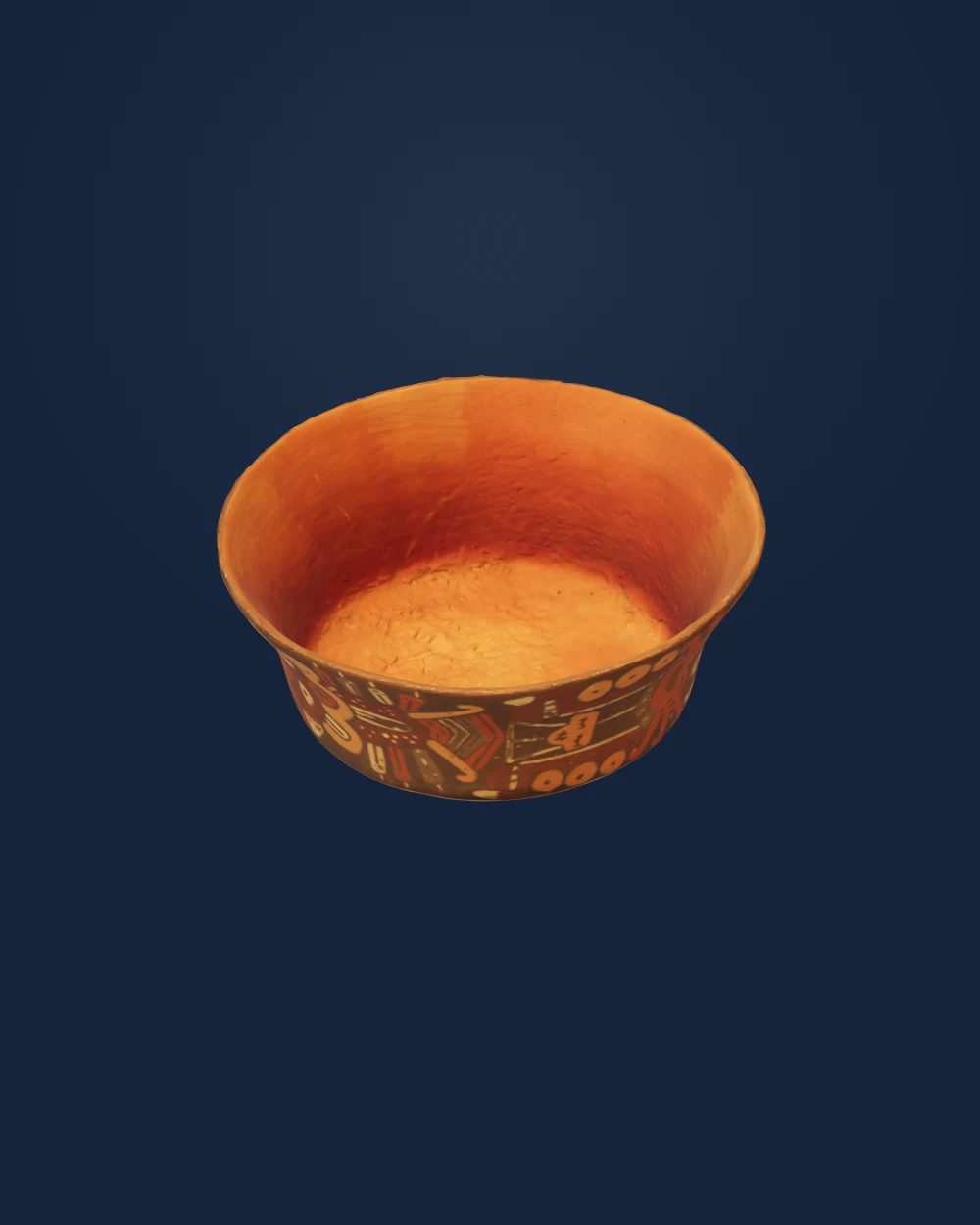 Bowl with Fearsome Deity Design — Unknown Peruvian artist(s) · 200-600 CE