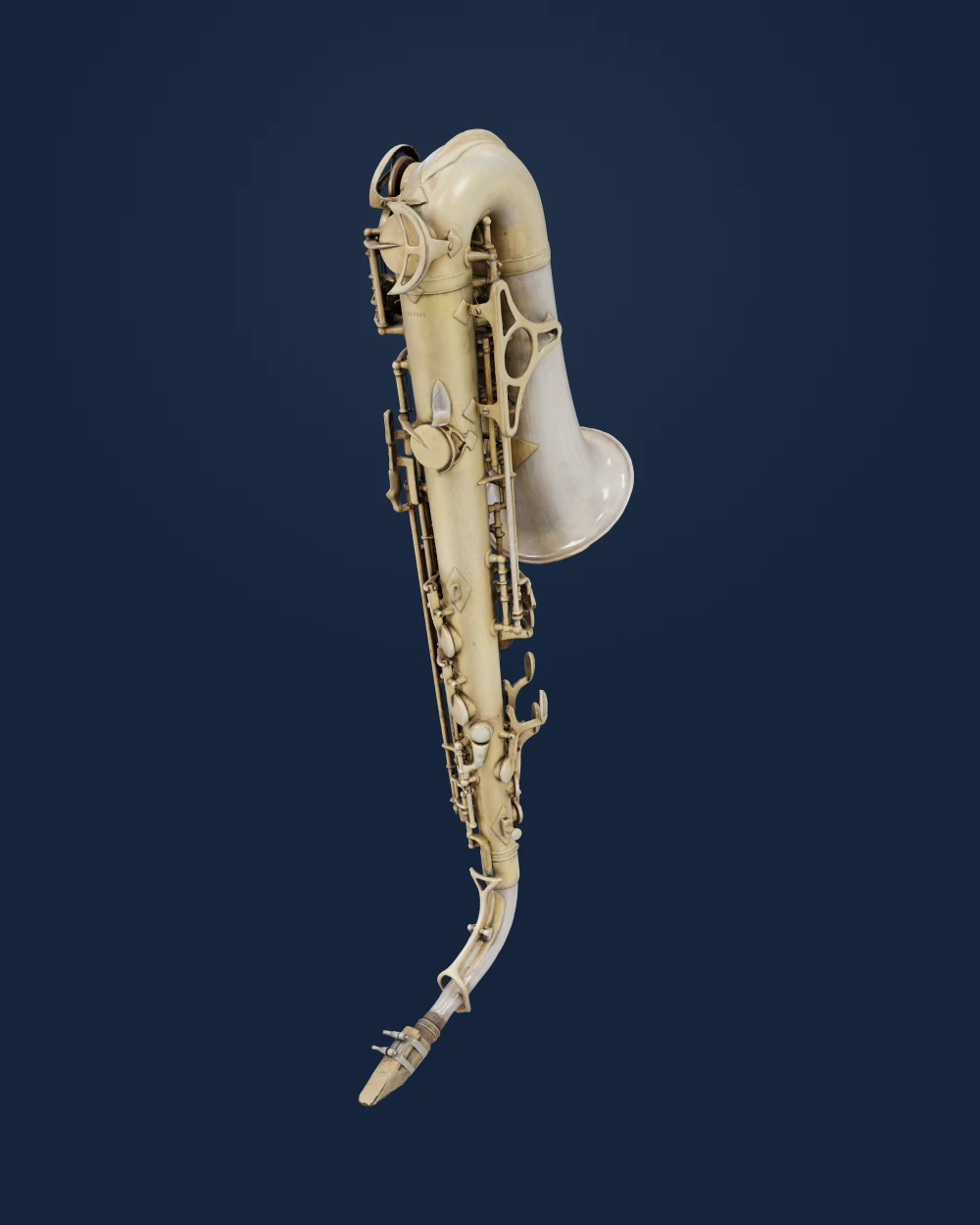 Alto saxophone owned and played by Charlie Parker — H. N. White Company, with Otto Link and Rico components; owned and played by Charlie Parker · ca. 1947