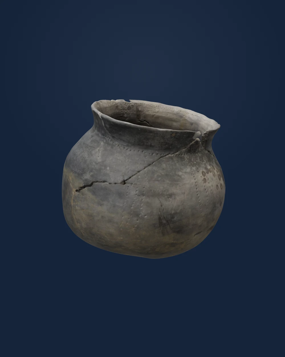 Colonoware pot from Cooper River, Charleston County, SC — Unidentified maker · 18th century
