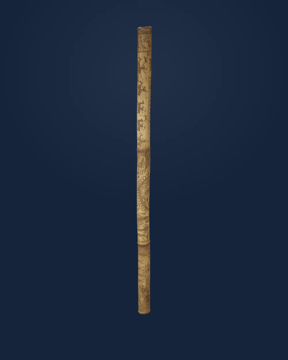 Engraved Bamboo Container (Kare U Ta) — Americas and Oceania · mid to late 19th century