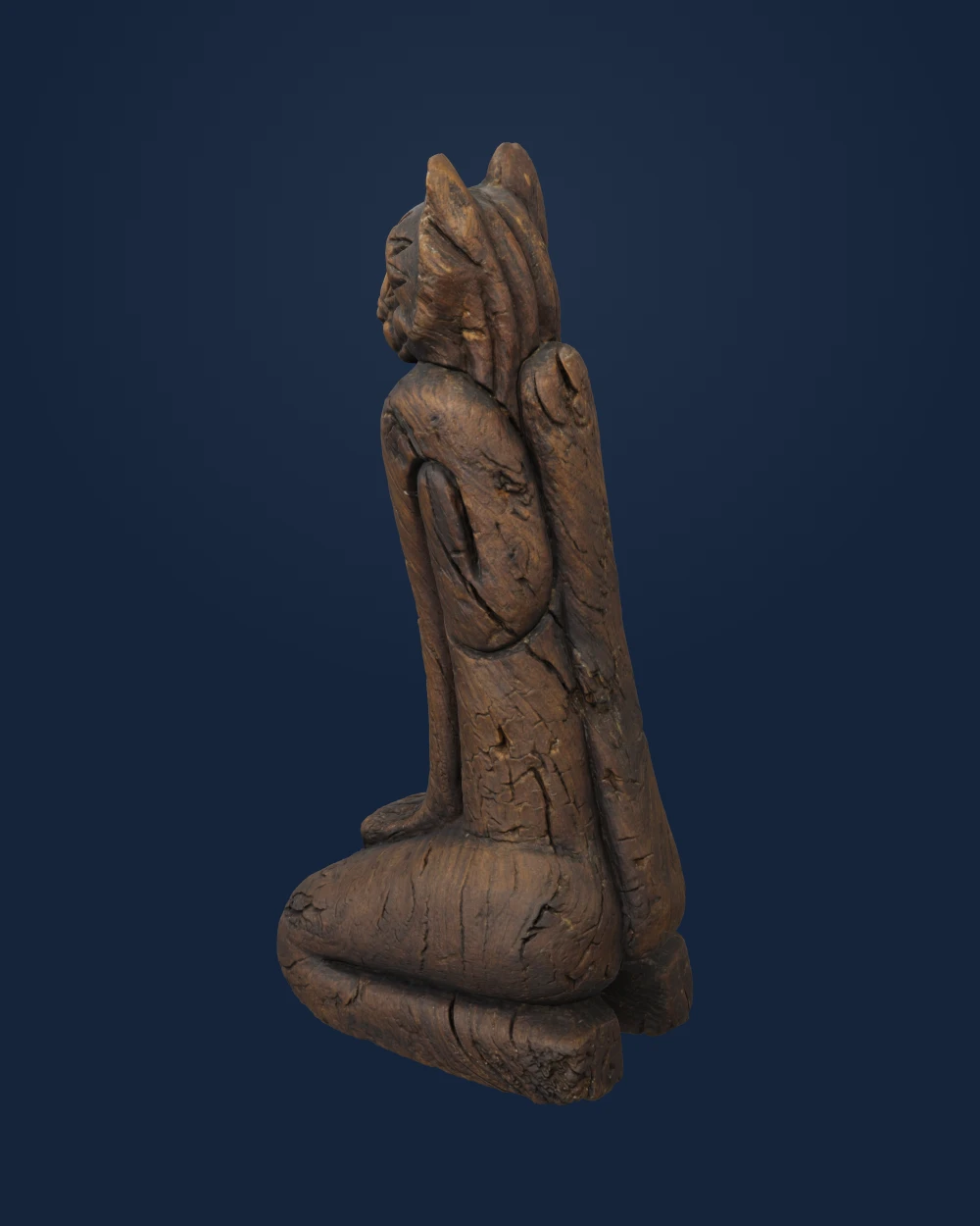 Key Marco Cat — Unknown Indigenous woodcarver · c. 700-1500 CE