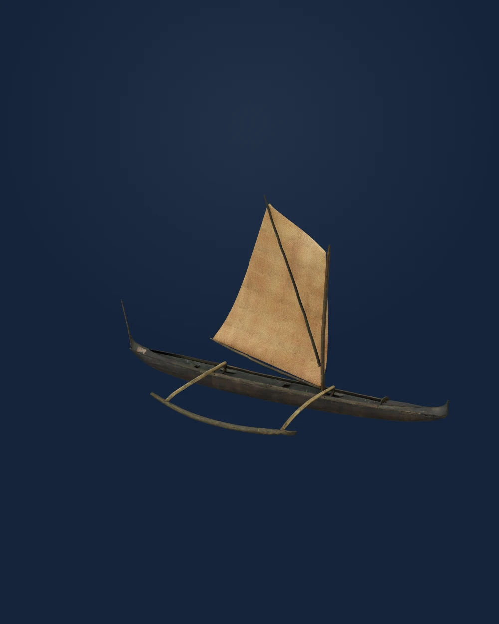 Queen Kapi'olani's Wa'a (Outrigger Canoe) — Americas and Oceania · 19th century; acquired 1888