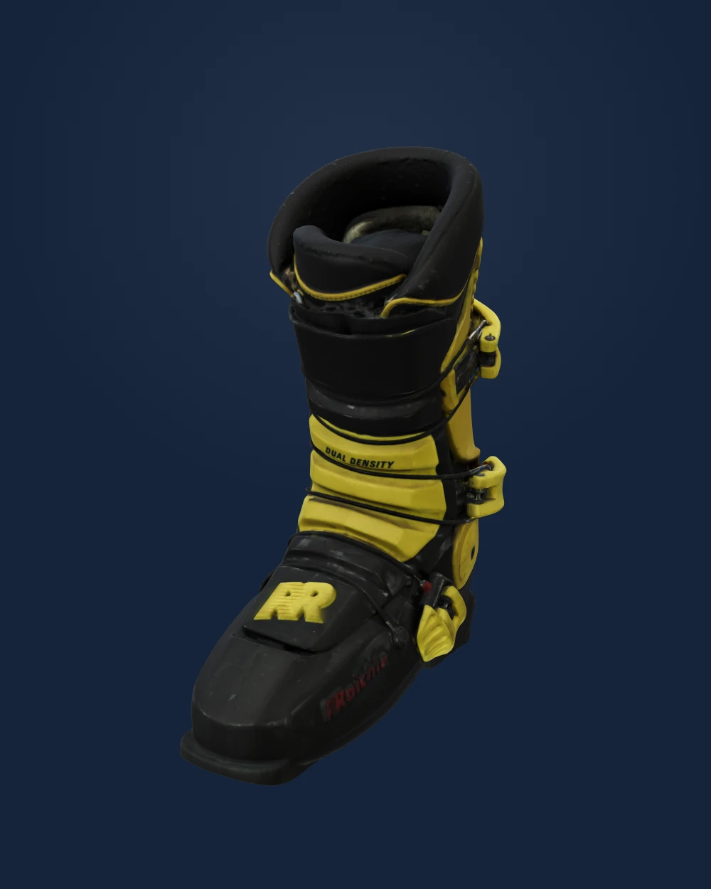 Ski boots worn by Seba Johnson — Raichle · ca. 1988