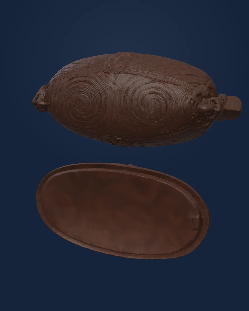 Waka Huia Treasure Box, Māori artist, Wood — Modern
