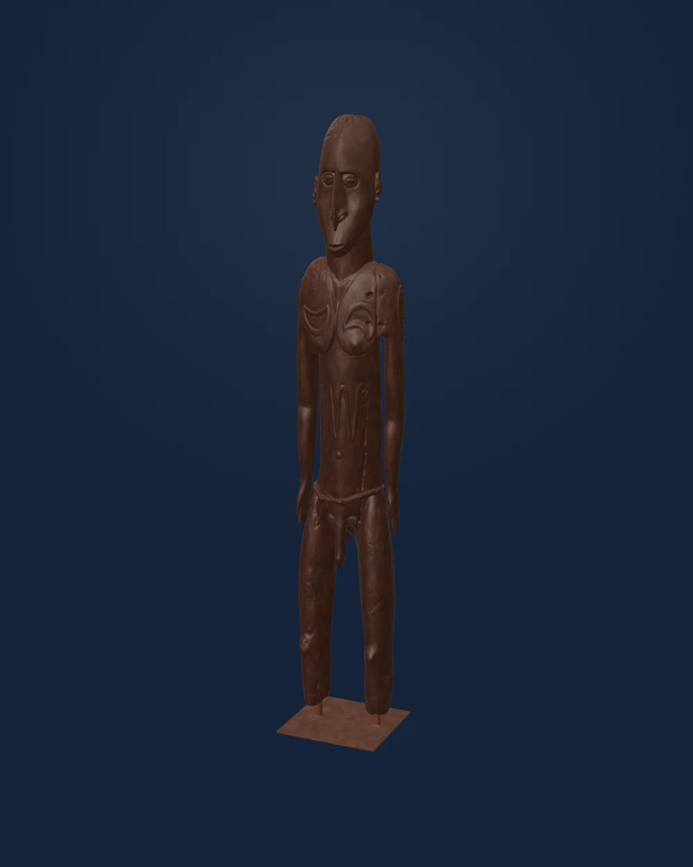 Ancestor Figure Sawos, Wood — Early modern