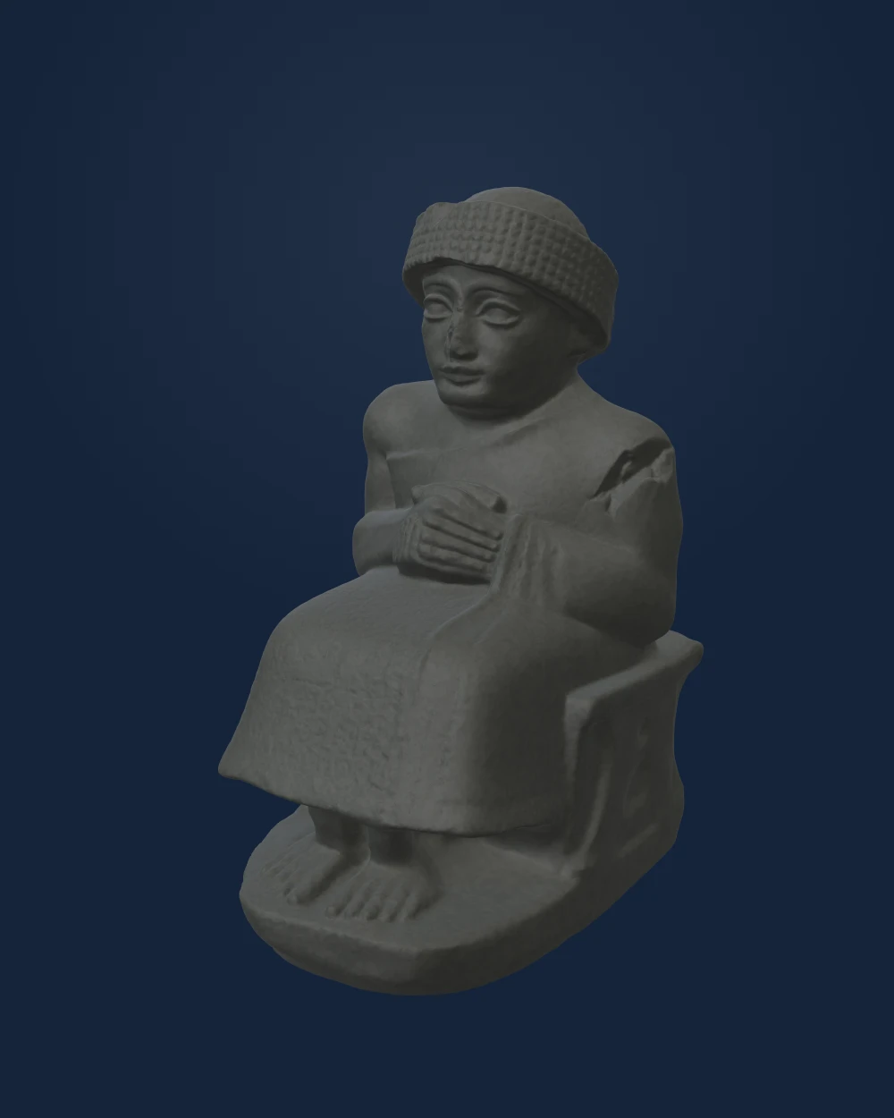 Small Seated Gudea — still image