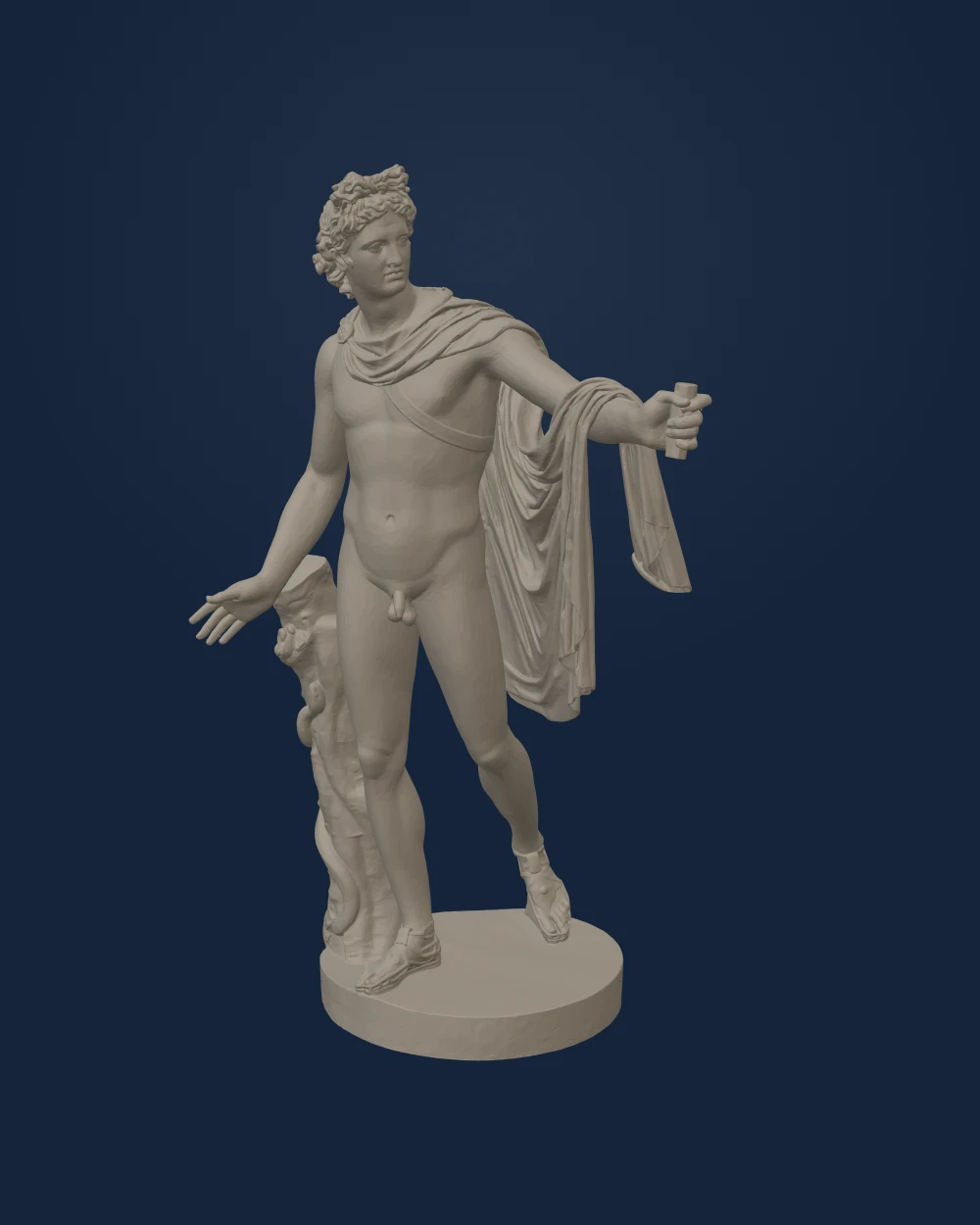 Apollo Belvedere, Leochares, Marble — Ancient