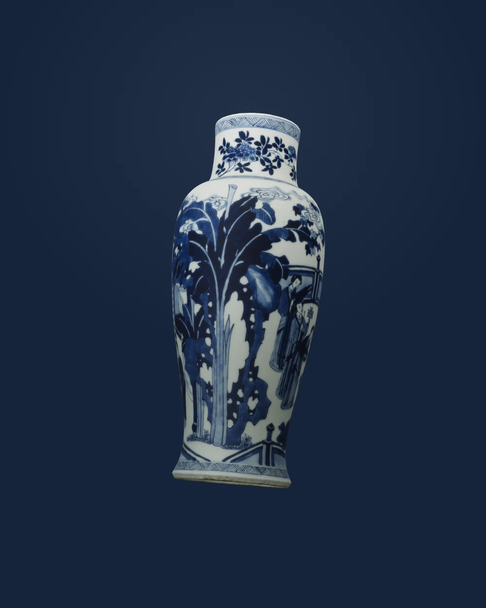 Baluster vase, from a five-piece garniture (F1980.190-.194) — Unknown Chinese artist(s) · 1662-1722