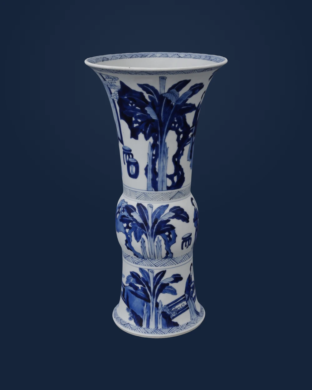 Beaker-shaped vase, from a five-piece garniture (F1980.190-.194) — Unknown Chinese artist(s) · 1662-1722