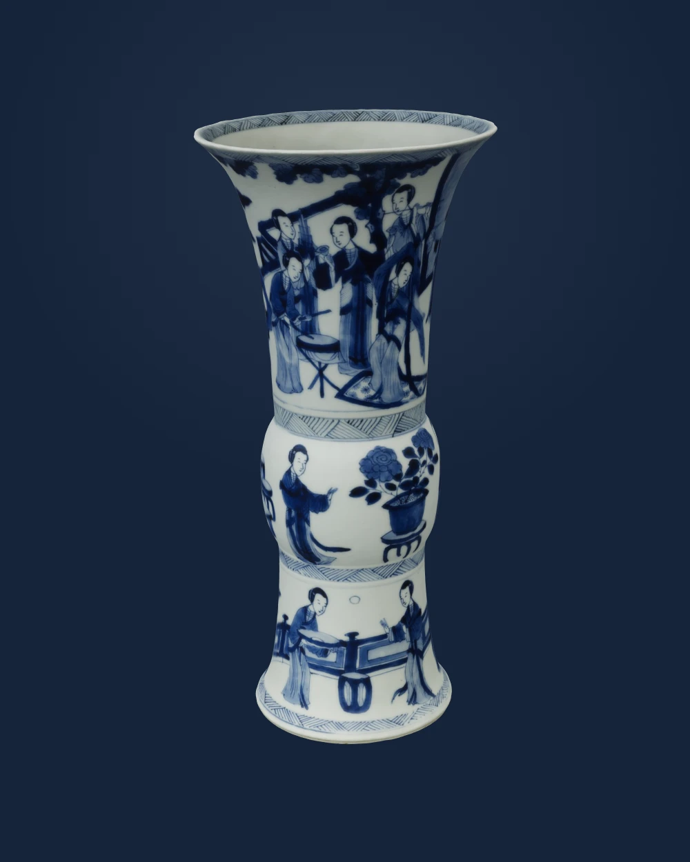 Beaker-shaped vase, from a five-piece garniture — Unknown Chinese artist(s) · 1662-1722