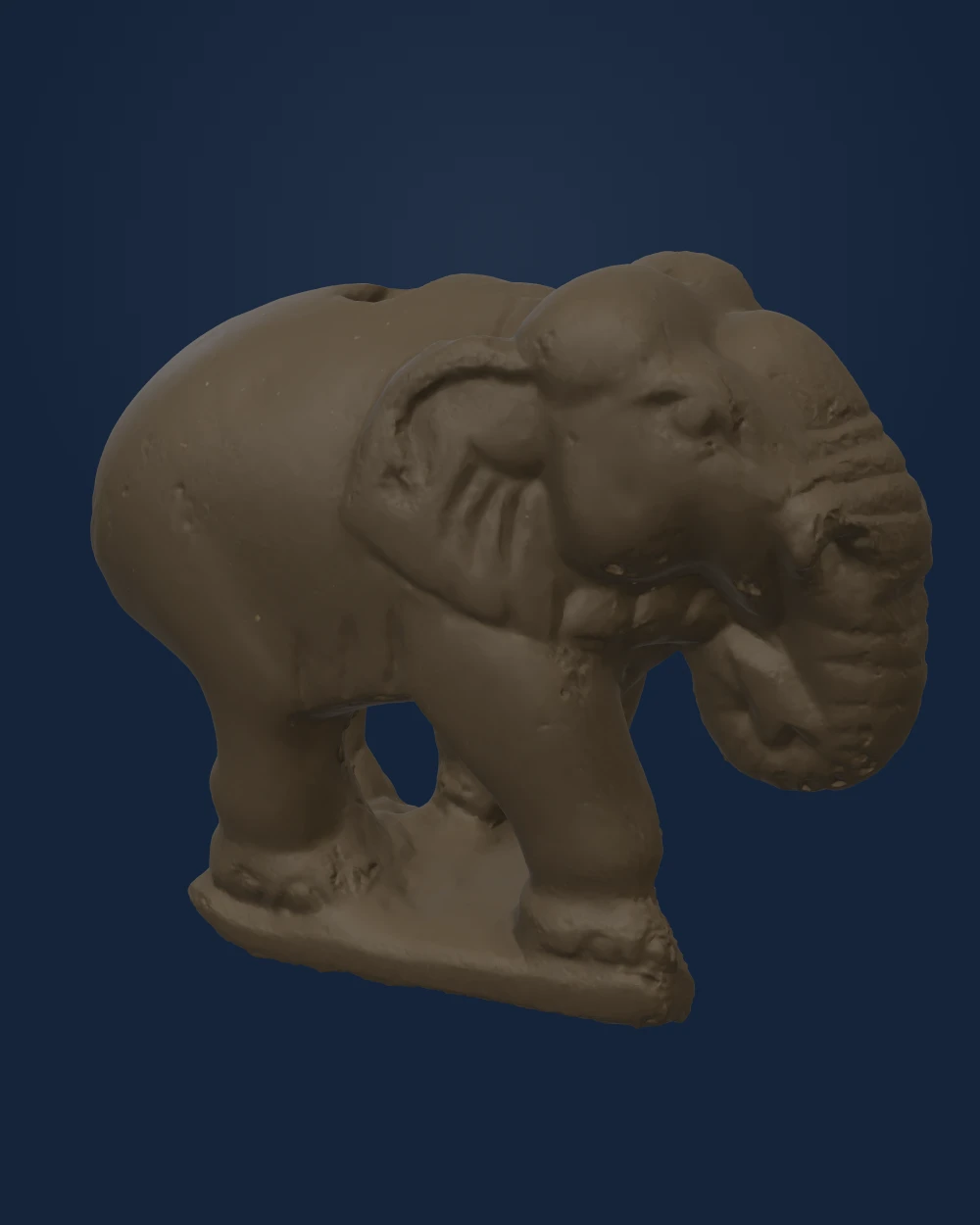Figure Of An Elephant Possibly A Chessman, Dolomite (Ferroan-Dolomite) — Medieval