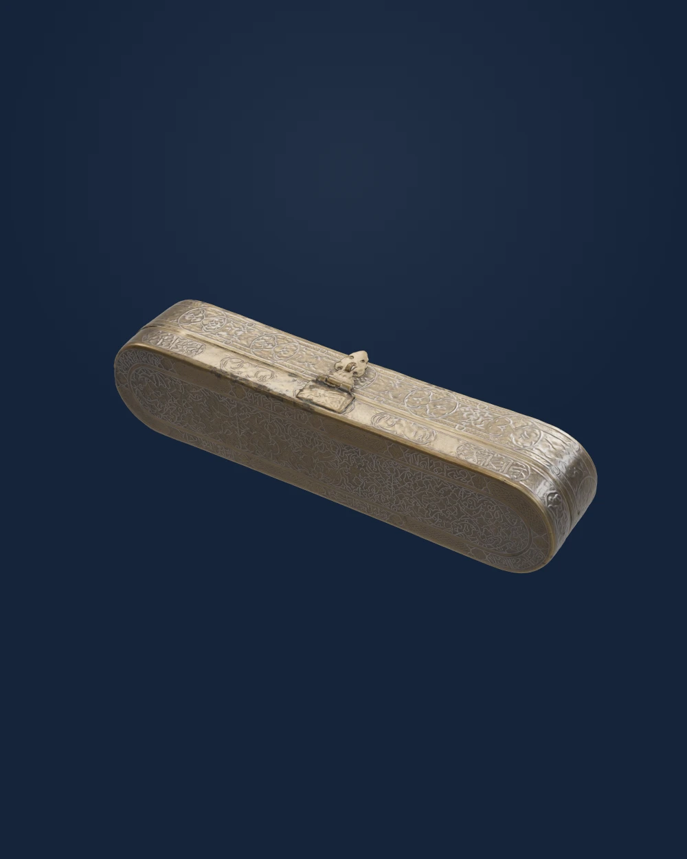Inscribed Pen Box — Asian · made in early–late 14th century; altered shortly before mid-15th century