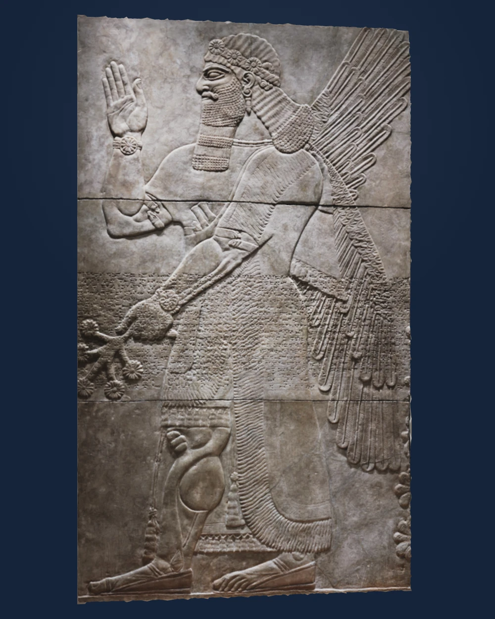 Saluting Protective Spirit — Unknown Neo-Assyrian sculptor · 883–859 BCE