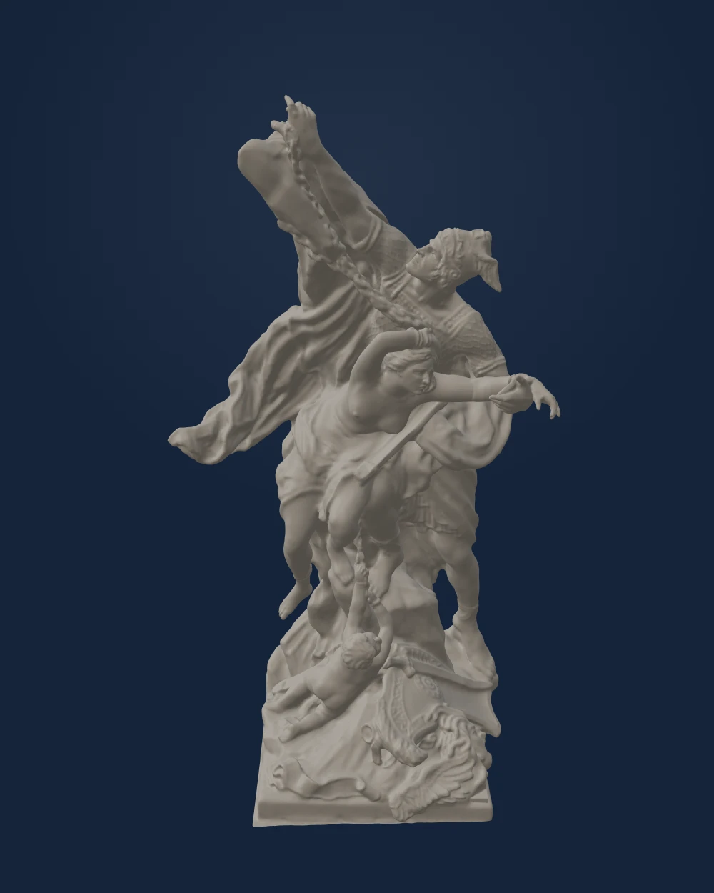Perseus Rescuing Andromeda — Pierre Puget · 1679–1684