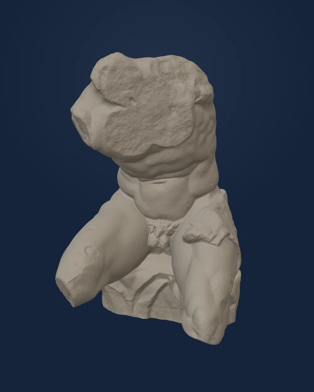 Belvedere Torso, Apollonios, Marble — Ancient