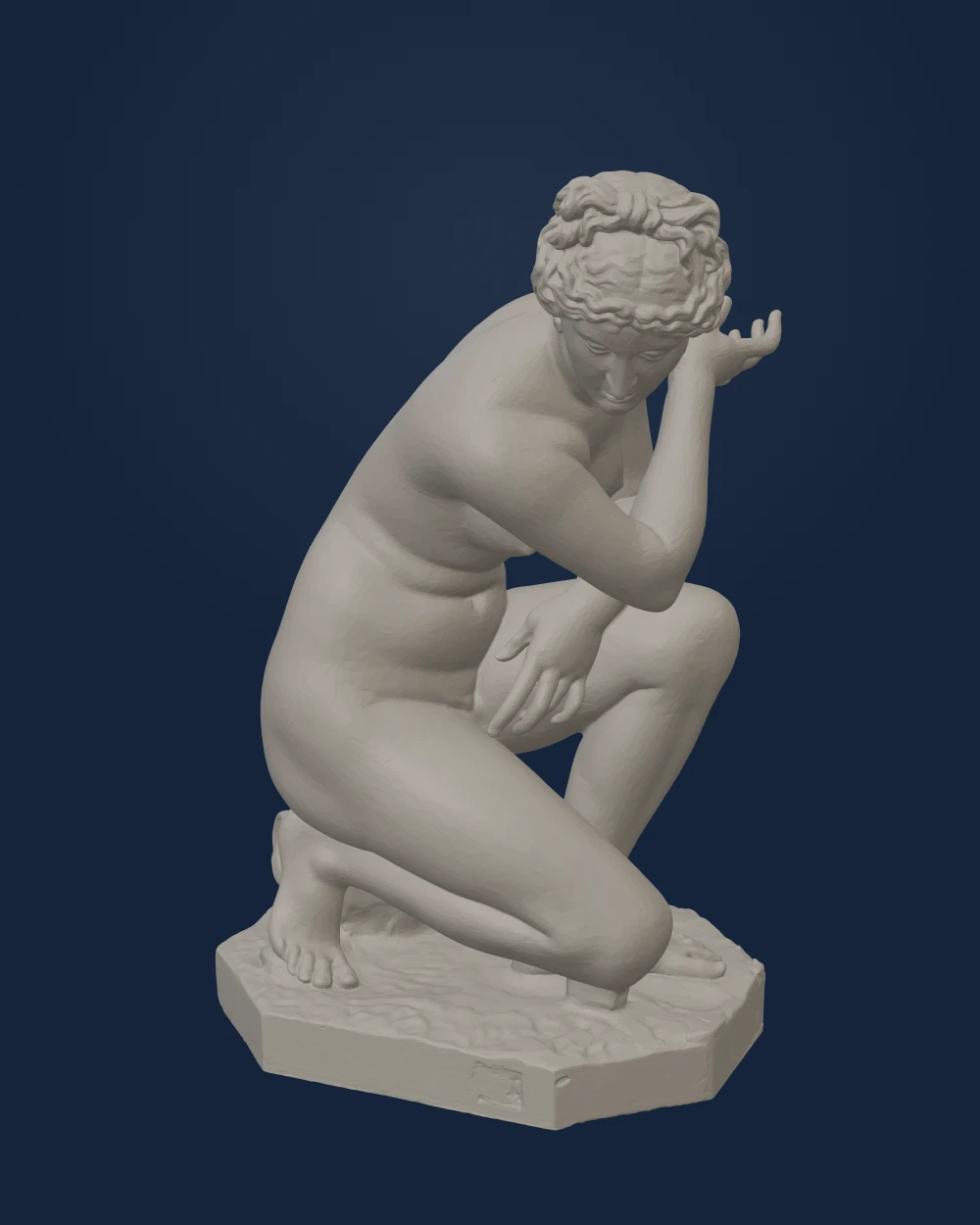 Crouching Venus, Marble — Ancient