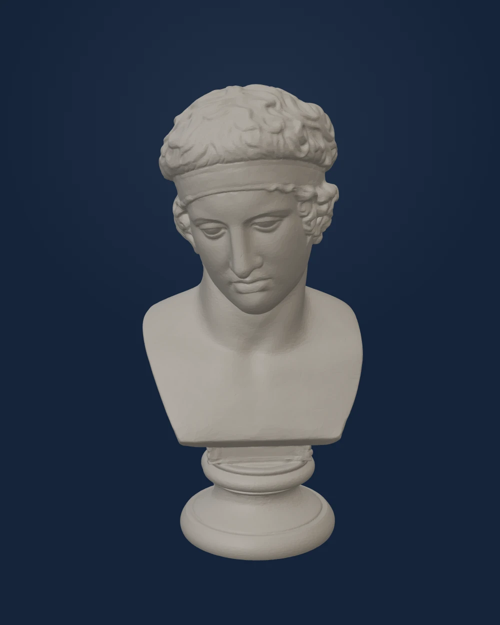 Diadoumenos Bust, Marble — Ancient