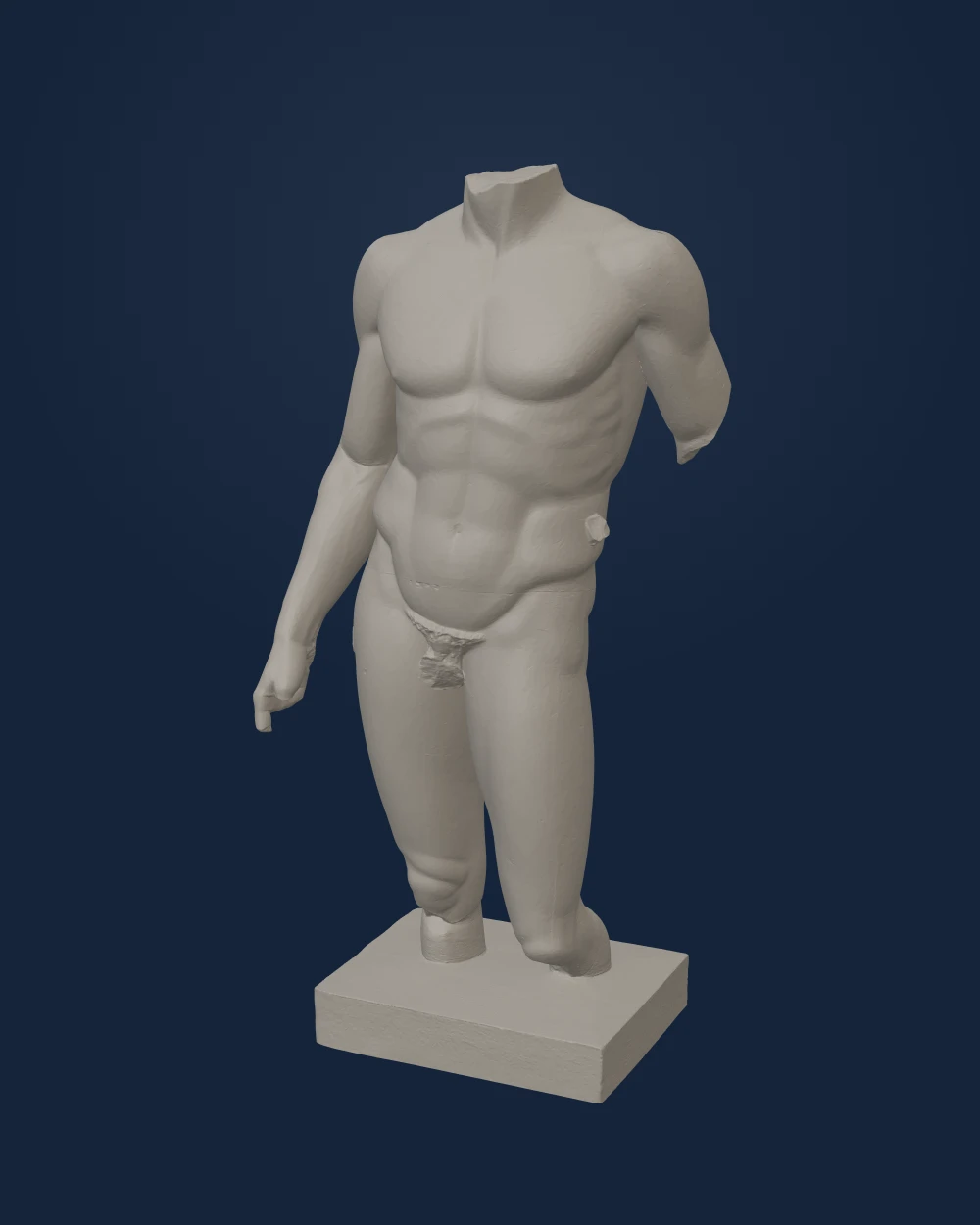 Doryphoros Torso, Marble — Ancient