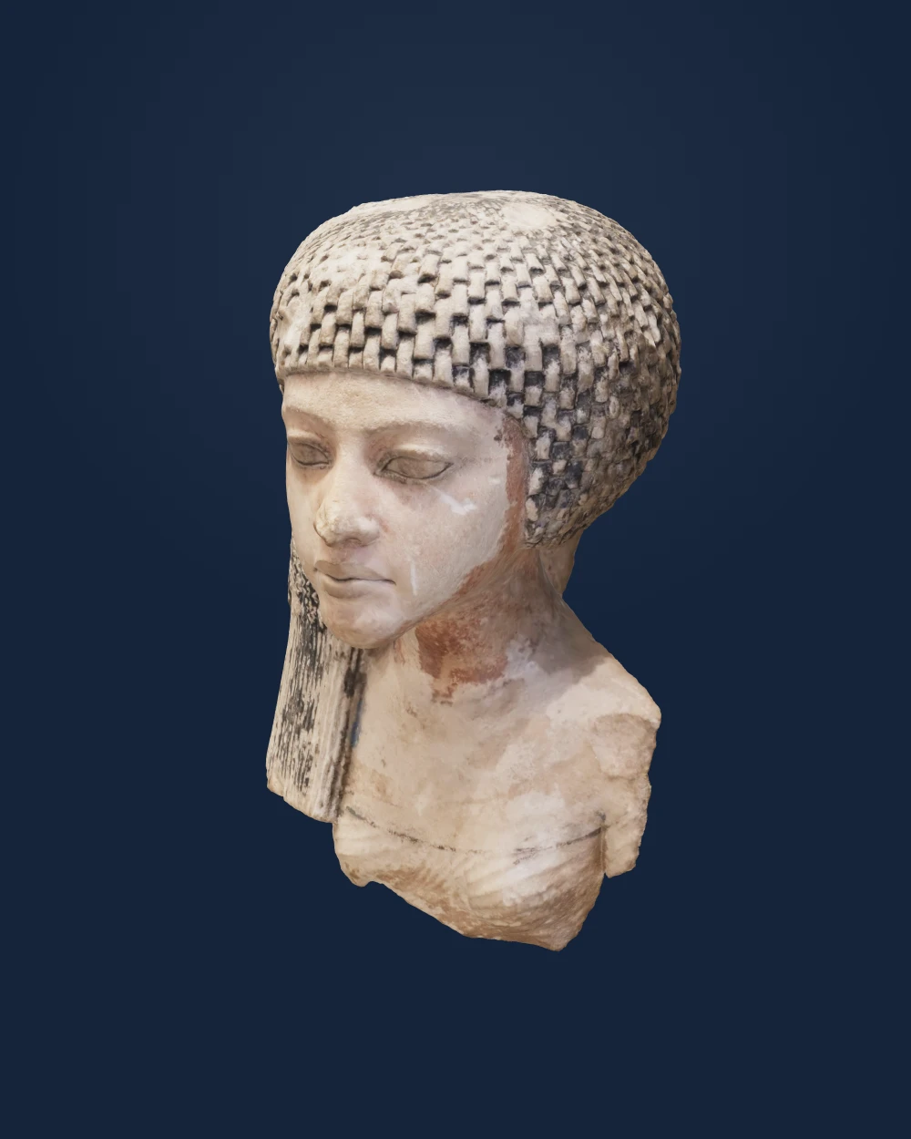 Head of an Amarna Princess — Unknown ancient Egyptian sculptor(s) · 1349–1330 BCE