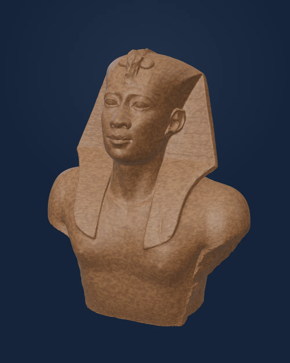 Portrait of Pharaoh Amasis, Wood — Ancient