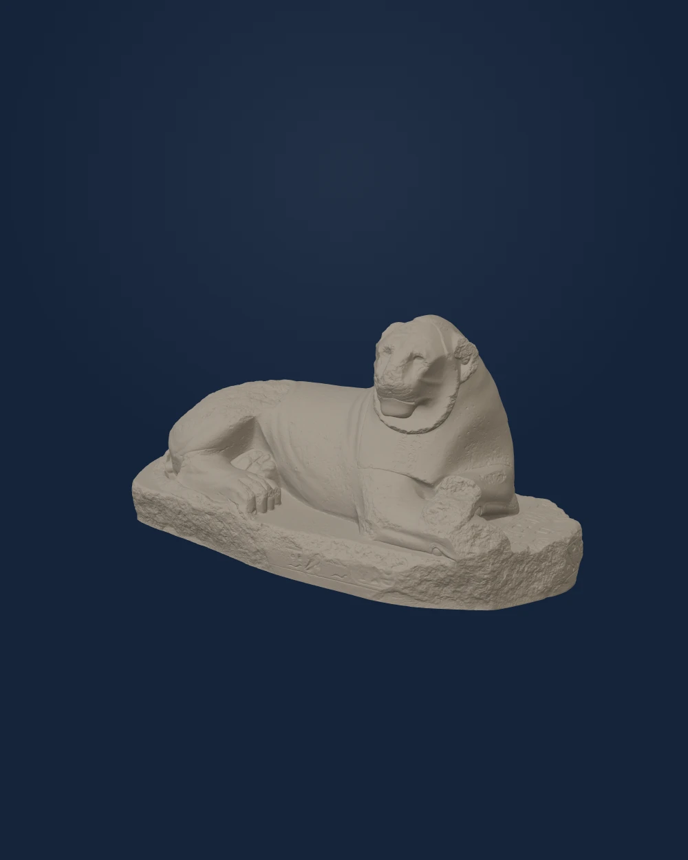 Reclining Lion from Soleb, Plaster — Ancient