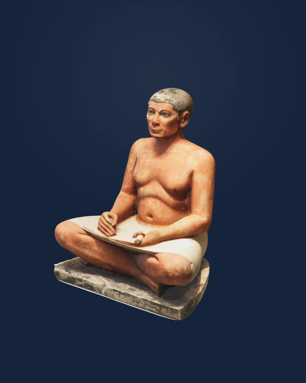 The Seated Scribe — Unknown ancient Egyptian sculptor(s) · 2675–2545 BCE (4th Dynasty)