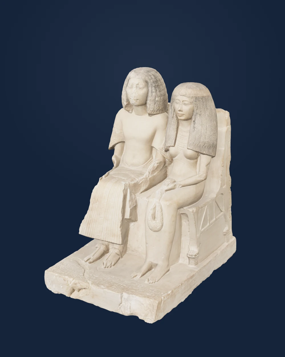 Yuny and His Wife Renenutet — Unknown Egyptian sculptor · ca. 1299–1290 BCE