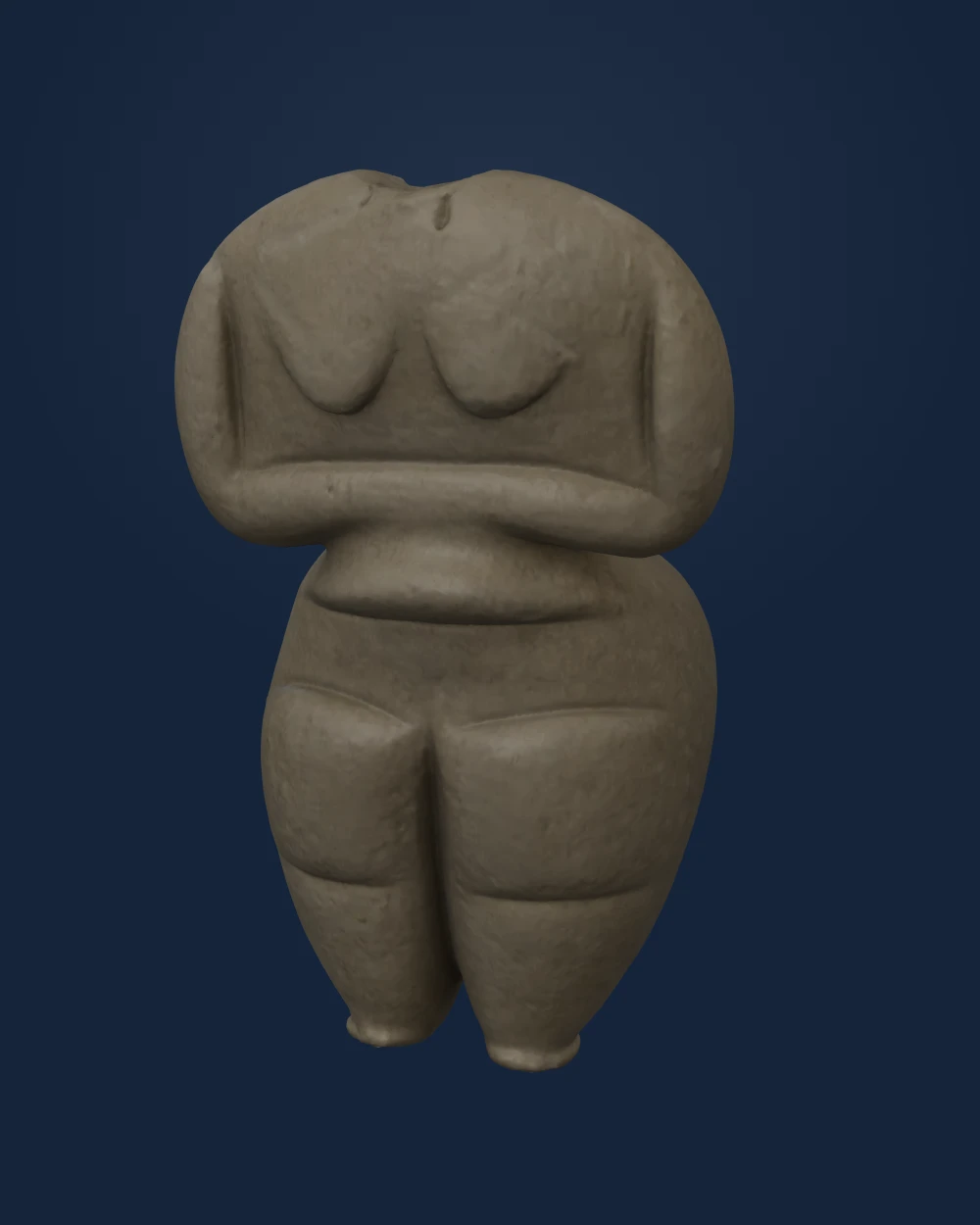 Final Neolithic Marble Female Figure, Marble — Ancient