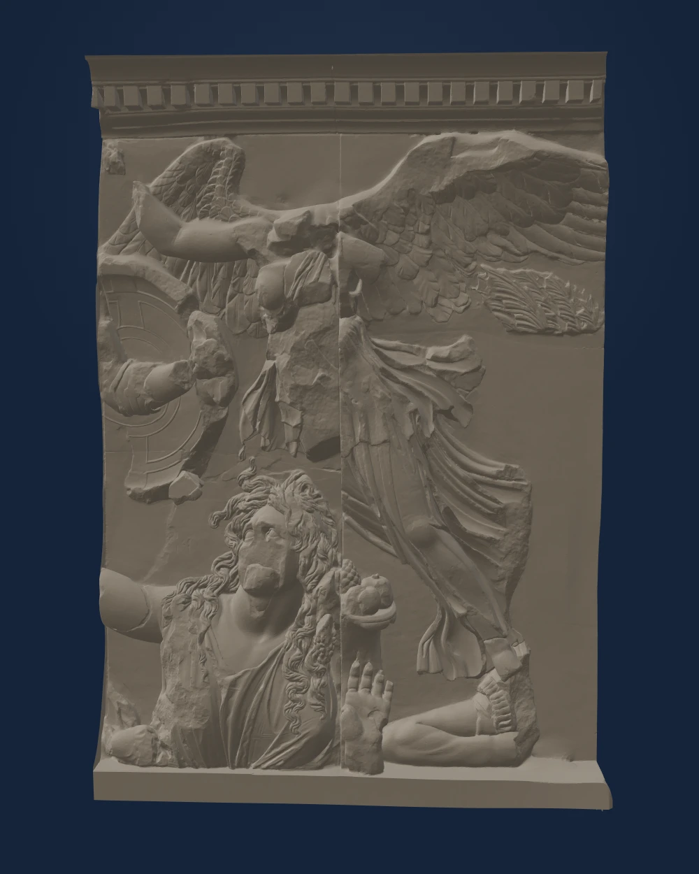 Athena group: Athena, Alkyoneus, Ge and Nike — Greek artist(s), after the Pergamon Altar · 170-155 BCE