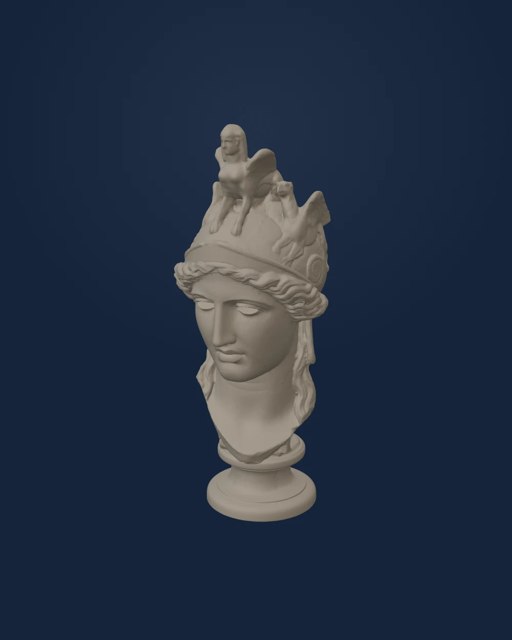 Head from the Athena Hope — Unknown sculptor · 5. BCE.