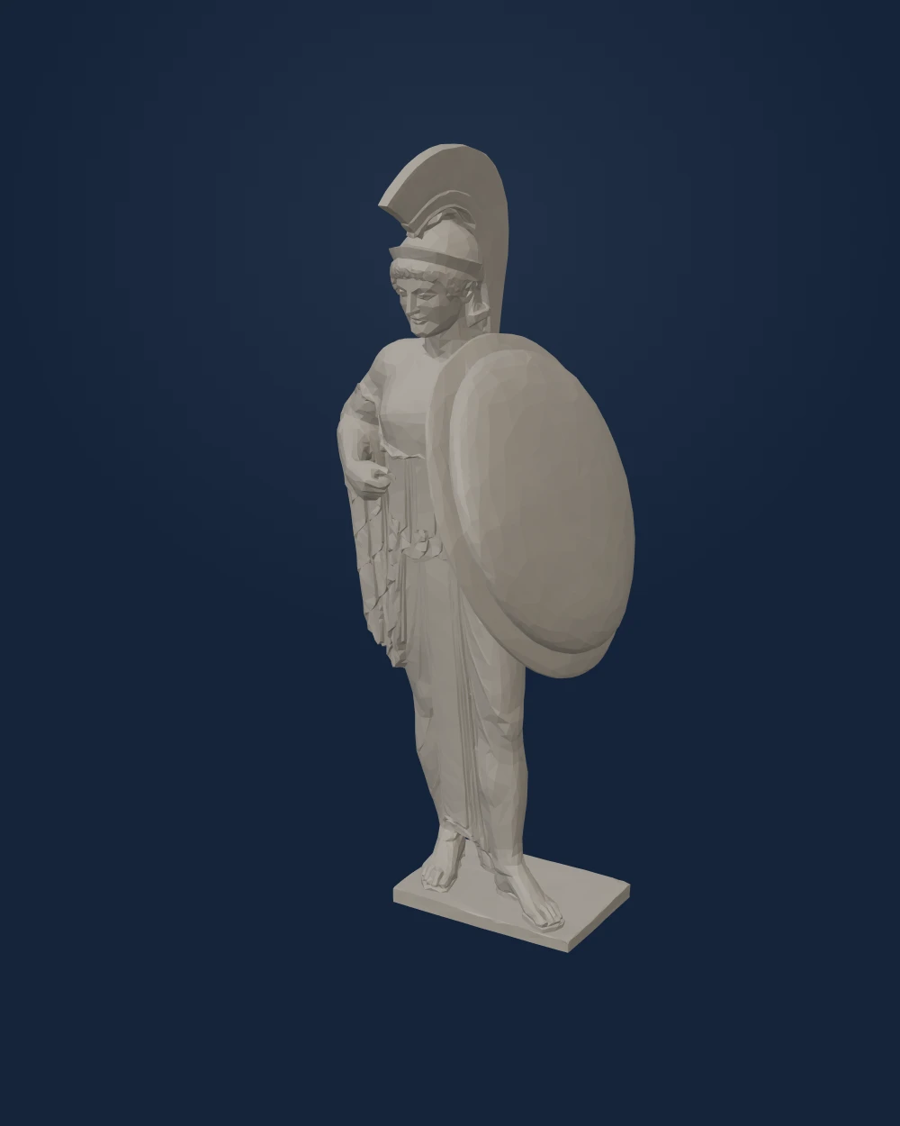 Athena with Shield from the Temple of Aphaia — Mediterranean · c. 500-490 BCE