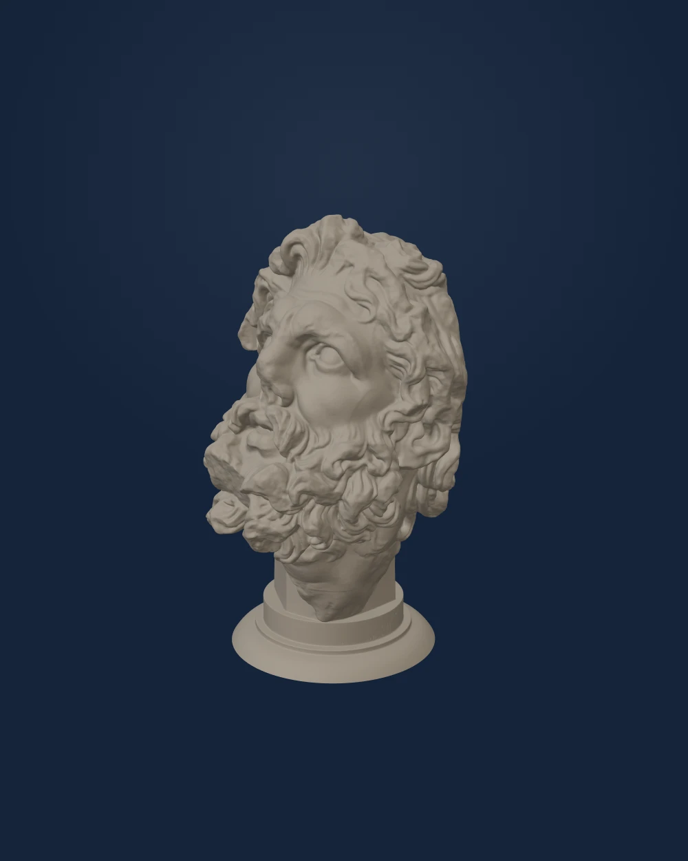 Head of a Giant — Unknown sculptor · 170-155 BCE.