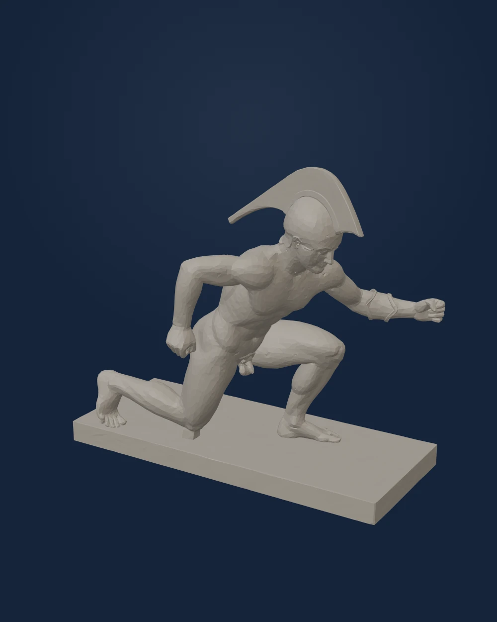 Kneeling Warrior from the Temple of Aphaia — Mediterranean · c. 500-490 BCE