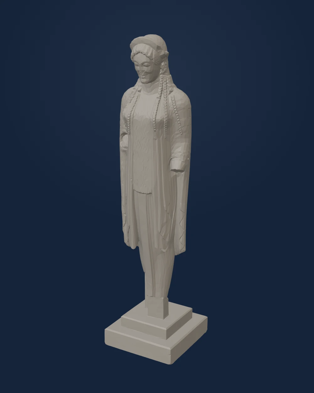 Kore in Chiton and Epiblema — Mediterranean · c. 530 BCE