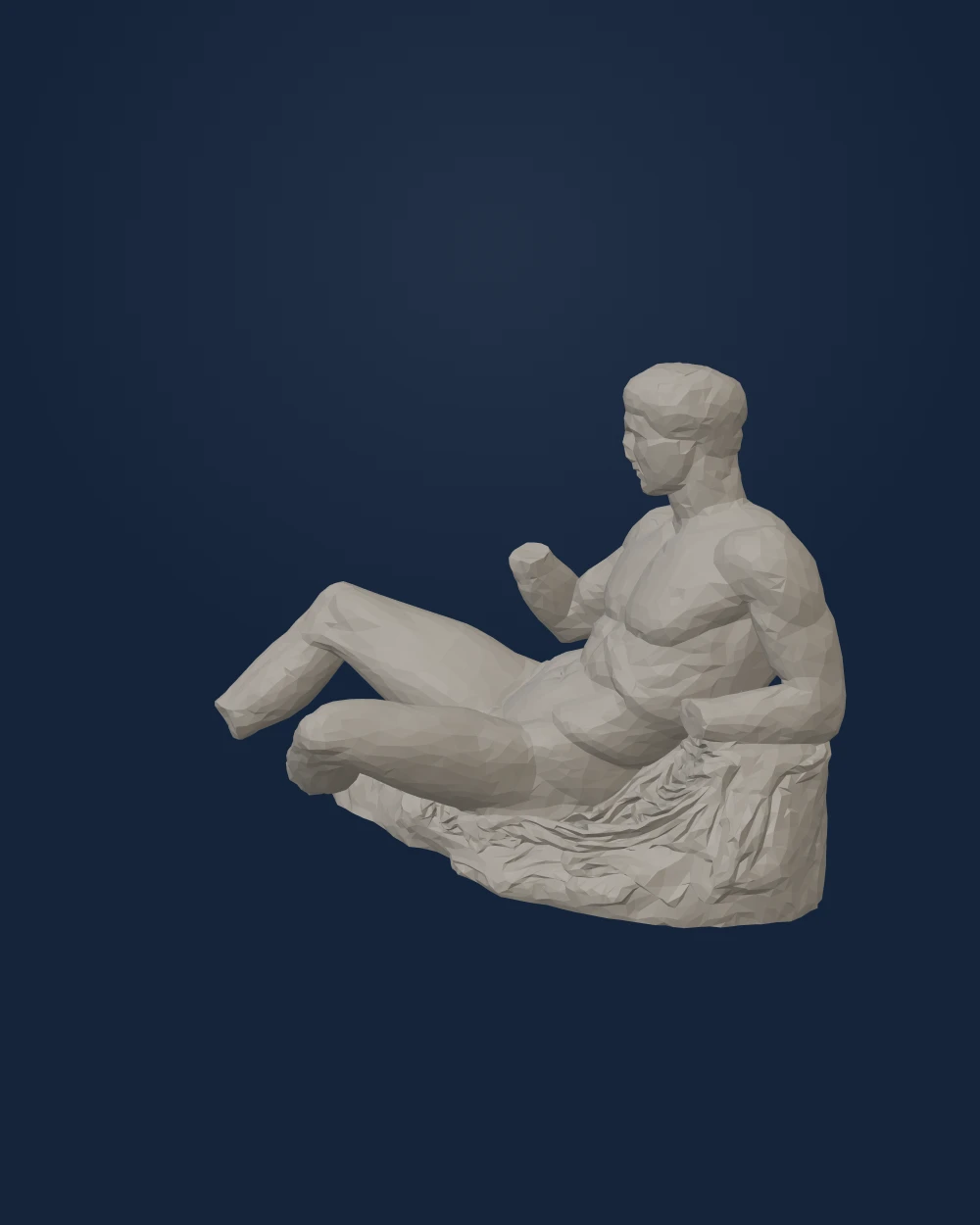 Reclining Dionysos from the Parthenon East Pediment — Mediterranean · 438 BCE