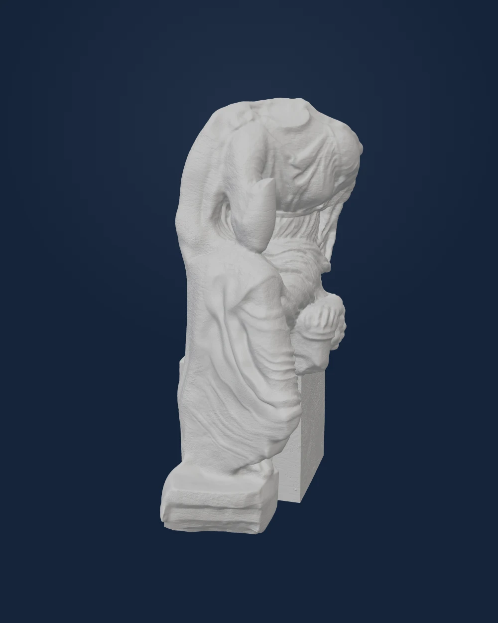 Seated Woman from a Funerary Stele — still image