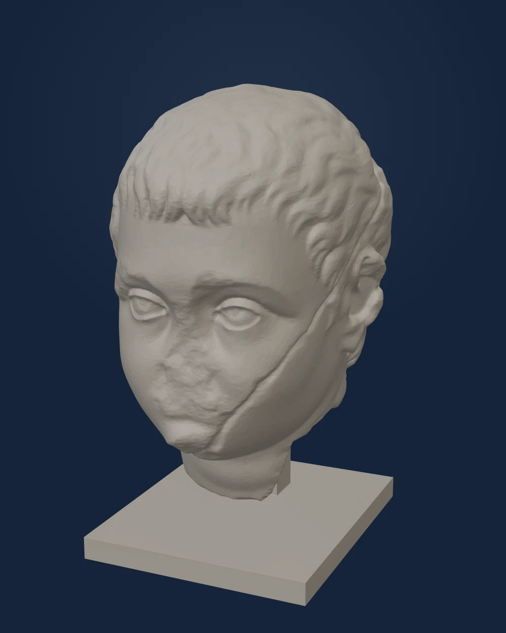 Head Of Maxence, Saint-Beat marble — Undated