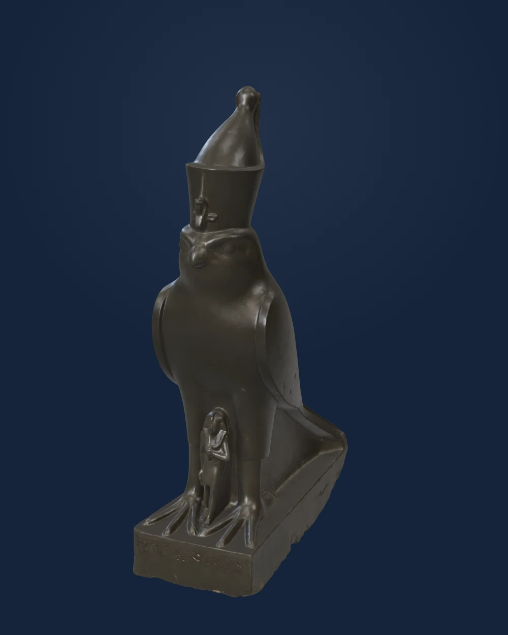 Horus Protecting Nectanebo Ii, Stone — Ancient