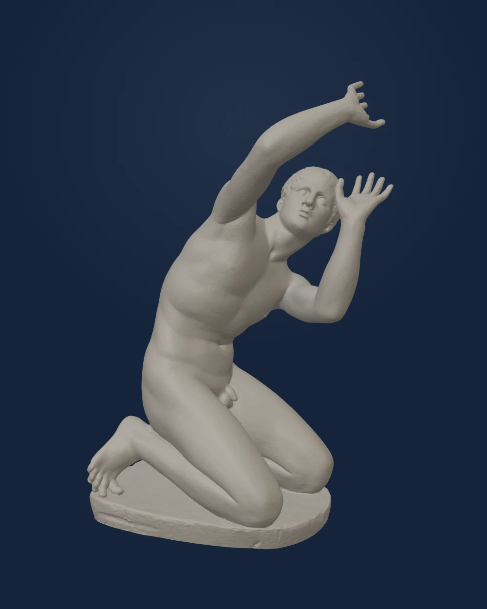 Kneeling Youth, Marble — Ancient