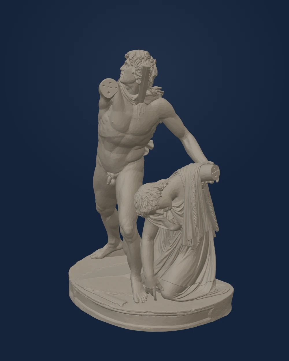 Ludovisi Gaul, Epigonus of Pergamum, Marble — Ancient