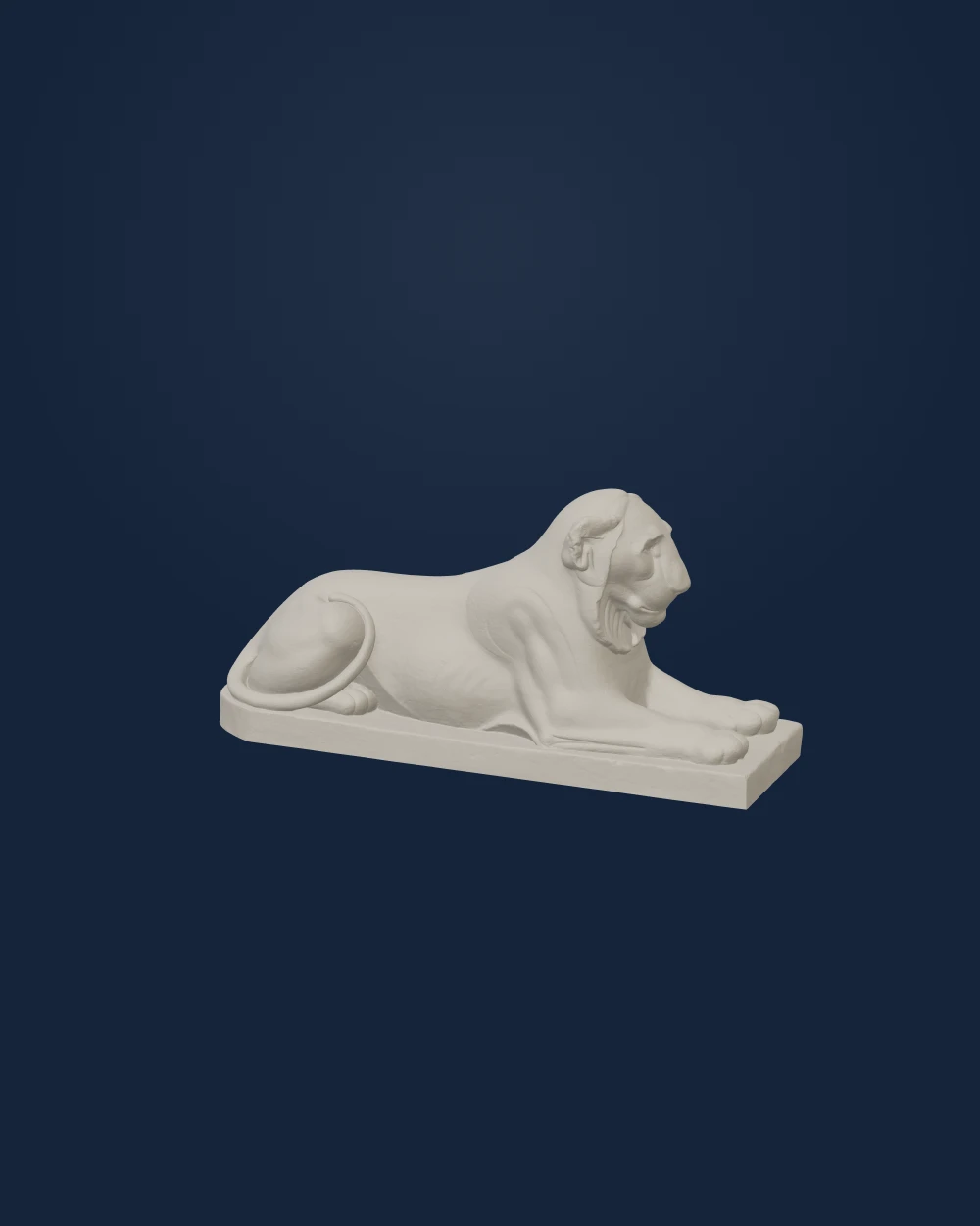 Lying Lion, Stone — Ancient