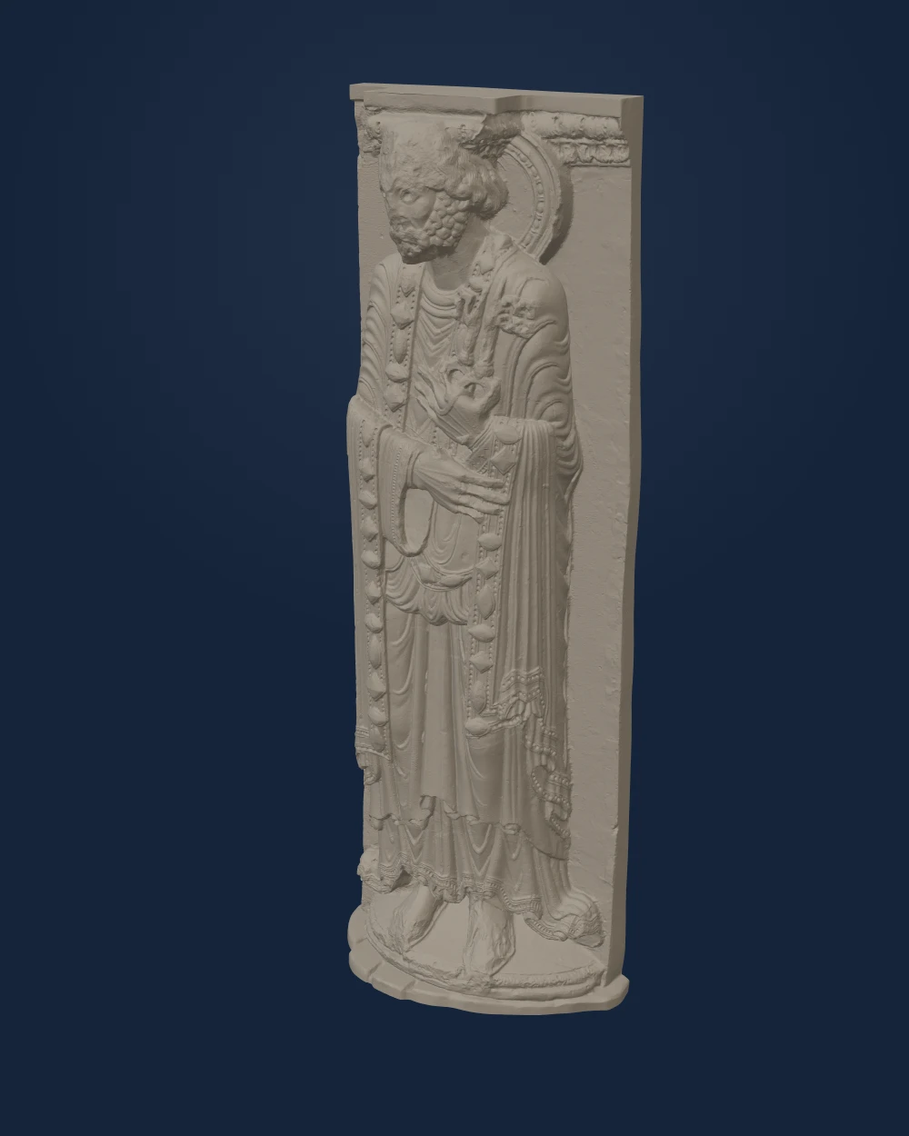 Apostle Peter with Keys, Plaster — Medieval