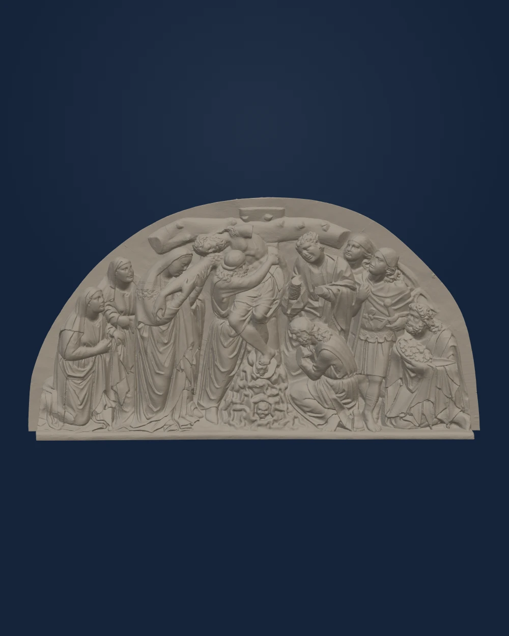 Descent from the Cross — Nicola Pisano (attributed); SMK plaster cast · c. 1256–1260