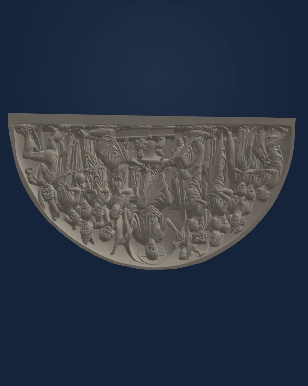 The Last Judgement, Tympanum of the Fürstenportal, Bamberg Cathedral — Unknown German Gothic sculptor; SMK plaster cast · c. 1240 (original)