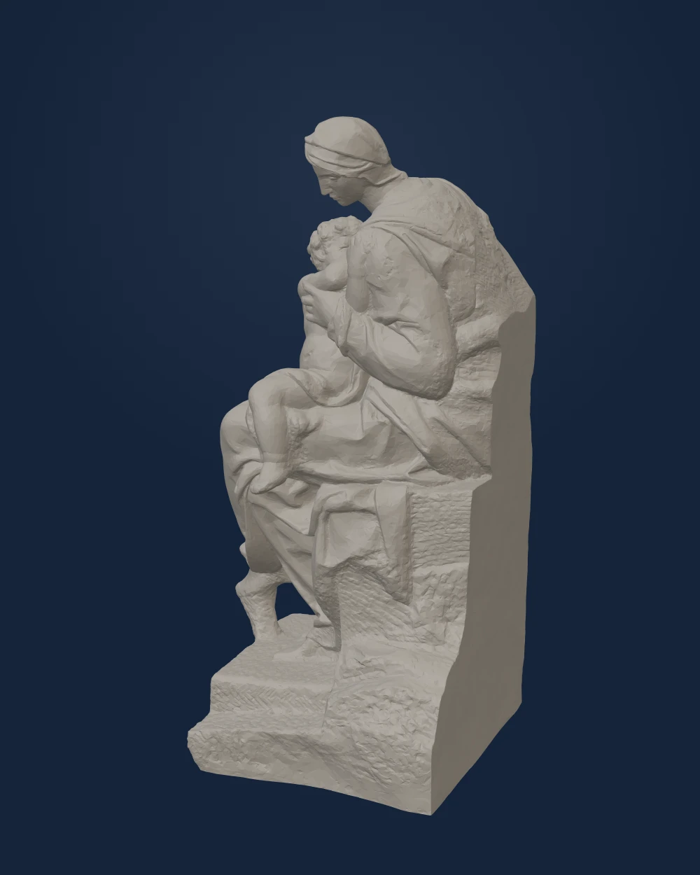 Medici Madonna, Michelangelo, Marble — Renaissance