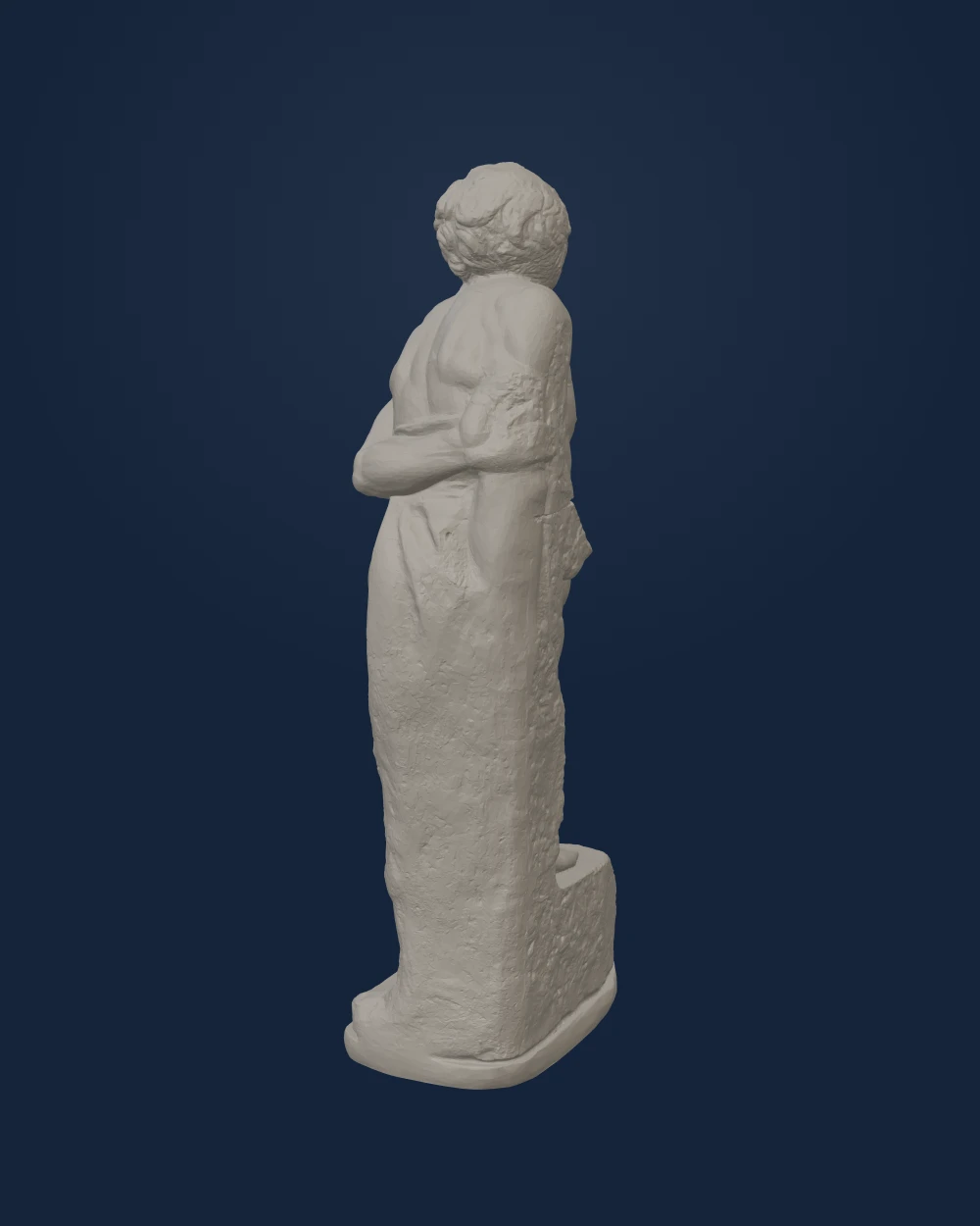 Rebellious Slave, Michelangelo, Plaster — Renaissance