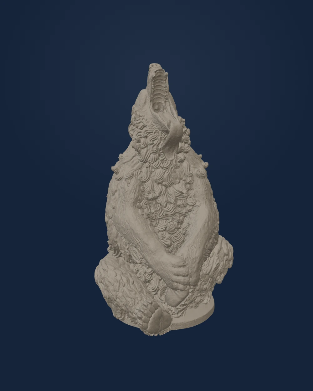 Seated Bear, Joakim Skovgaard, Plaster — Modern