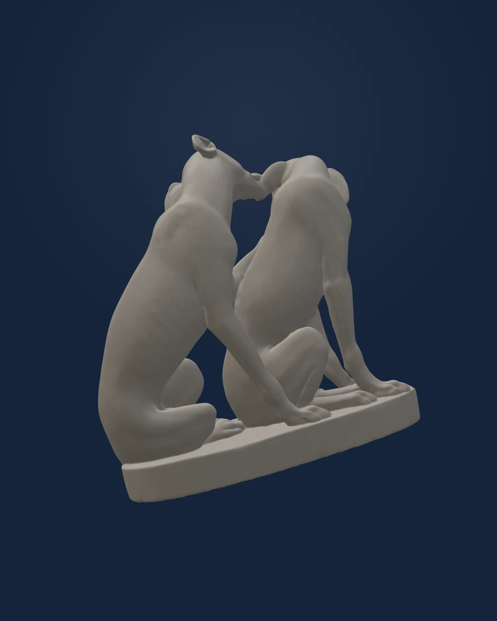 Gruppe mit zwei Windhunden — Francesco Antonio Franzoni · 1770-1790