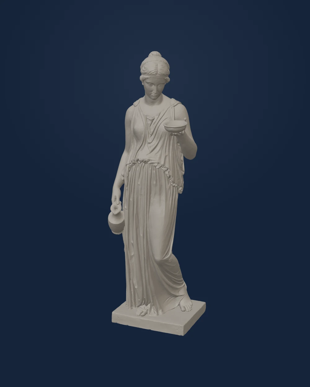 Hebe, Bertel Thorvaldsen, Marble — Early modern